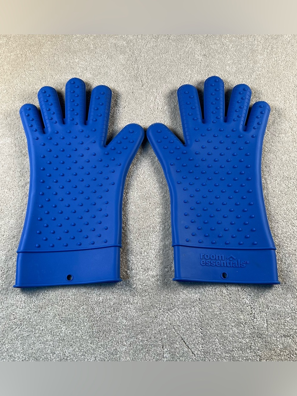 Blue Silicone Oven Gloves Room Essentials Baking Kitchen